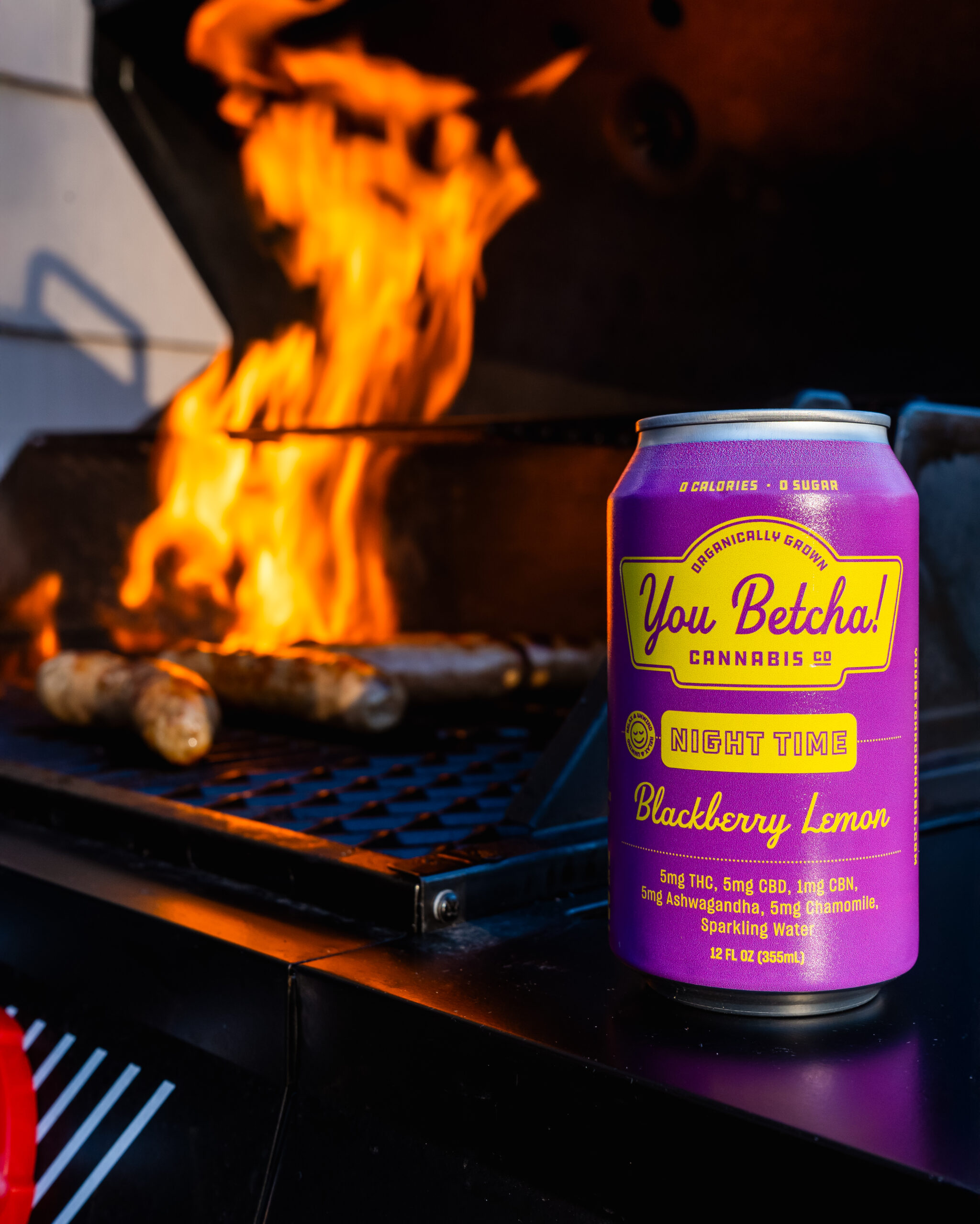 Night Time Seltzer - 4 pack - Blackberry-Lemon - Image 2