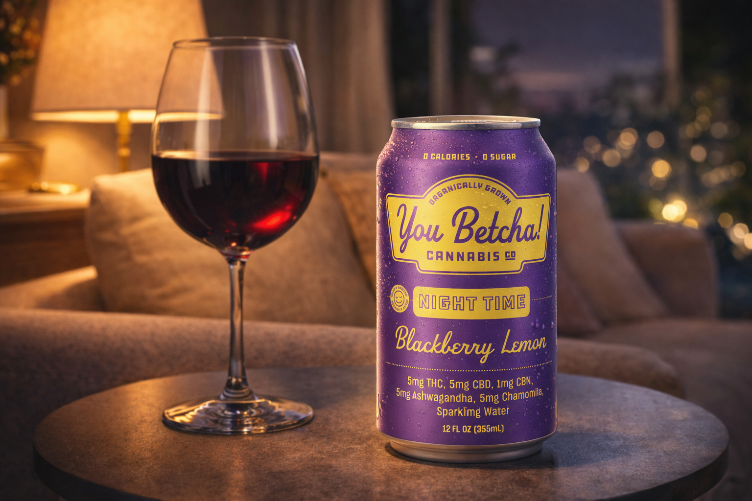 THC drink vs alcohol comparison for relaxation without hangover